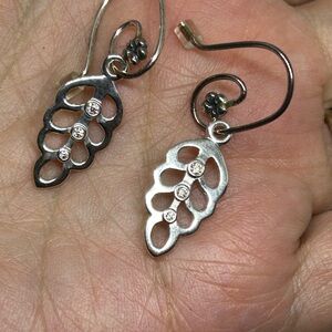 Pandora Sterling Silver & CZ Earrings